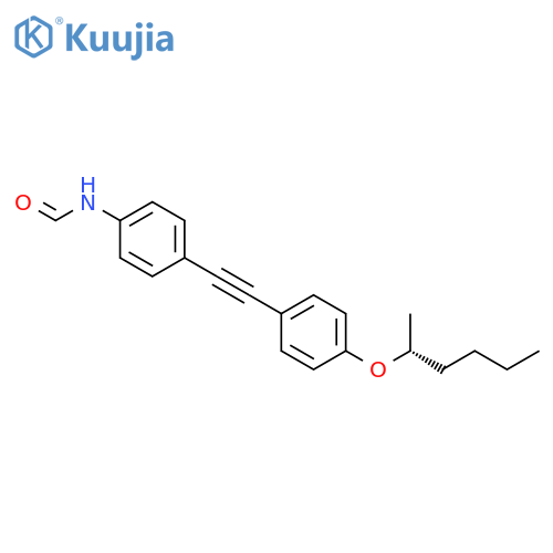 Formamide, N-[4-[[4-[[(1R)-1-methylpentyl]oxy]phenyl]ethynyl]phenyl]- structure
