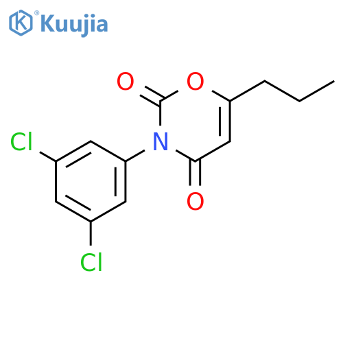 2H-1,3-OXAZINE-2,4(3H)-DIONE, 3-(3,5-DICHLOROPHENYL)-6-PROPYL- structure