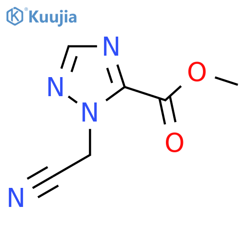 Methyl 2-(cyanomethyl)-1,2,4-triazole-3-carboxylate structure