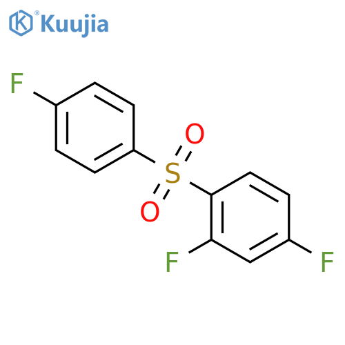 Benzene, 2,4-difluoro-1-[(4-fluorophenyl)sulfonyl]- structure