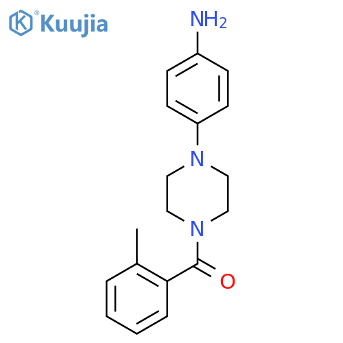 {4-4-(2-Methylbenzoyl)piperazin-1-ylphenyl}amine structure