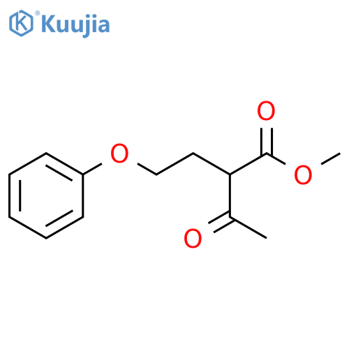 Butanoic acid, 3-oxo-2-(2-phenoxyethyl)-, methyl ester structure