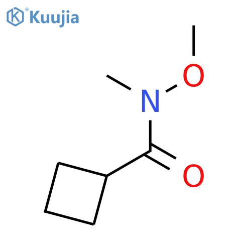 N-methoxy-N-methylcyclobutanecarboxamide structure