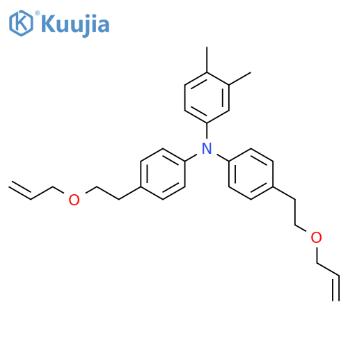 BENZENAMINE, 3,4-DIMETHYL-N,N-BIS[4-[2-(2-PROPENYLOXY)ETHYL]PHENYL]- structure