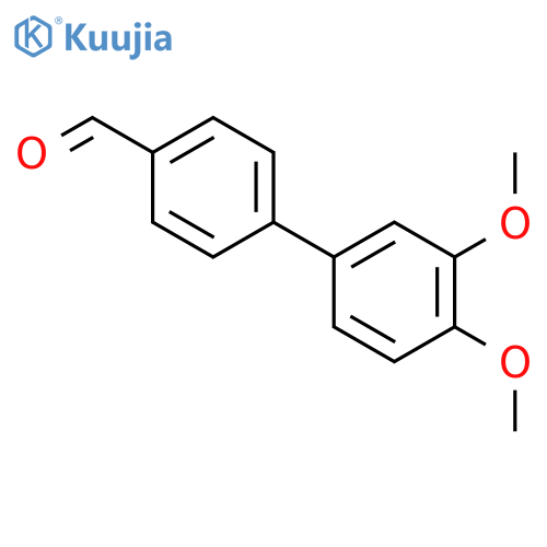[1,1'-Biphenyl]-4-carboxaldehyde,3',4'-dimethoxy- structure
