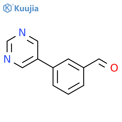 3-(pyrimidin-5-yl)benzaldehyde structure