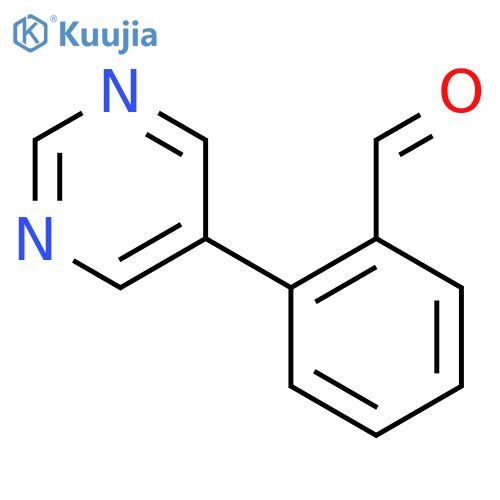 2-(Pyrimidin-5-yl)benzaldehyde structure