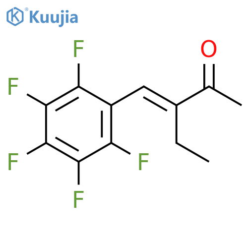 2-Pentanone, 3-[(pentafluorophenyl)methylene]-, (E)- structure