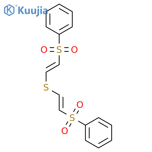 BENZENE, 1,1'-[THIOBIS[(1E)-2,1-ETHENEDIYLSULFONYL]]BIS- structure
