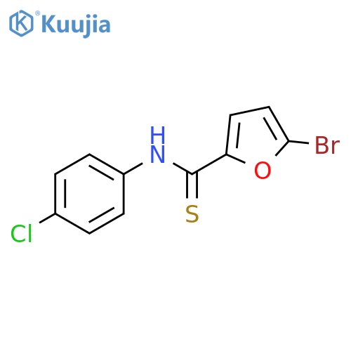 2-Furancarbothioamide, 5-bromo-N-(4-chlorophenyl)- structure