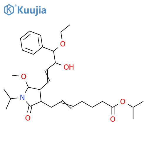 5-Heptenoic acid,7-[4-(4-ethoxy-3-hydroxy-4-phenyl-1-butenyl)-5-methoxy-1-(1-methylethyl)-2-oxo-3-pyrrolidinyl]-, 1-methylethyl ester structure
