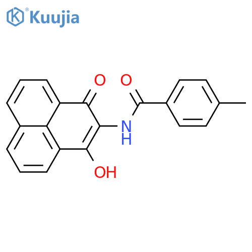 Benzamide, N-(3-hydroxy-1-oxo-1H-phenalen-2-yl)-4-methyl- structure