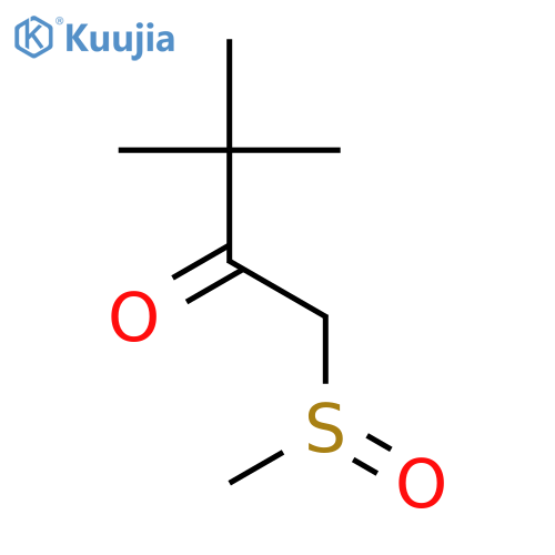 1-methanesulfinyl-3,3-dimethylbutan-2-one structure