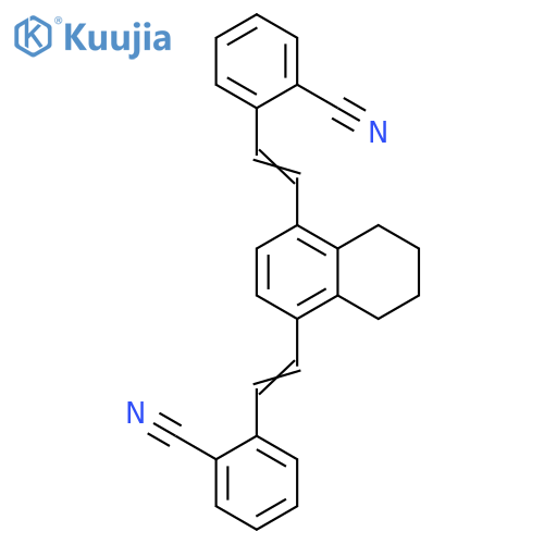 Benzonitrile,2,2'-[(5,6,7,8-tetrahydro-1,4-naphthalenediyl)di-2,1-ethenediyl]bis- structure