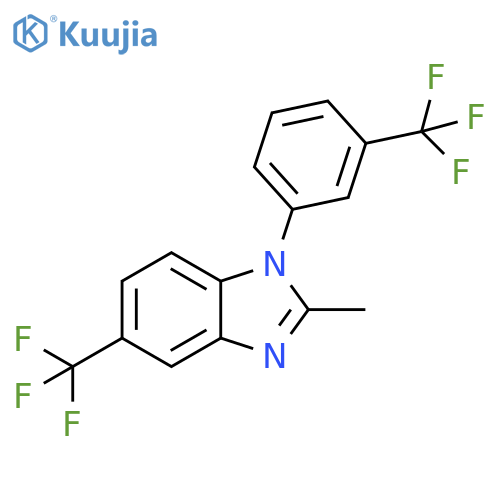 1H-Benzimidazole,2-methyl-5-(trifluoromethyl)-1-[3-(trifluoromethyl)phenyl]- structure