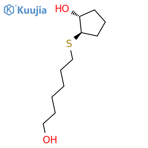 CYCLOPENTANOL, 2-[(6-HYDROXYHEXYL)THIO]-, TRANS- structure