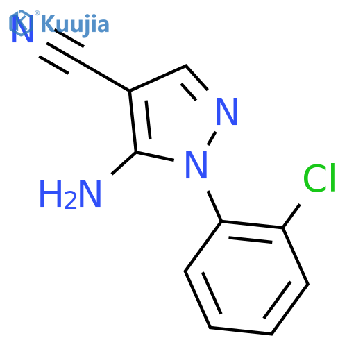 5-Amino-1-(2-chlorophenyl)-1H-pyrazole-4-carbonitrile structure