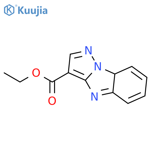 4H-PYRAZOLO[1,5-A]BENZIMIDAZOLE-3-CARBOXYLIC ACID, ETHYL ESTER structure
