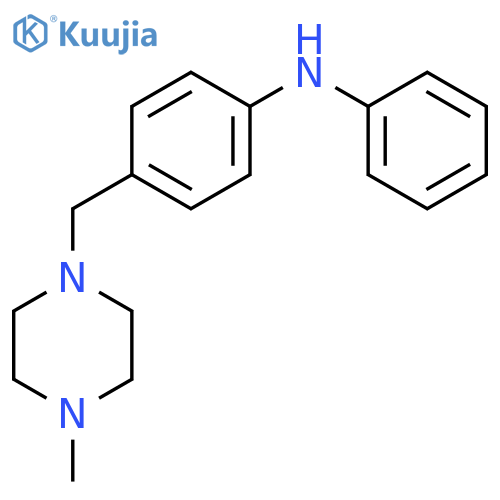 Benzenamine,4-[(4-methyl-1-piperazinyl)methyl]-N-phenyl- structure