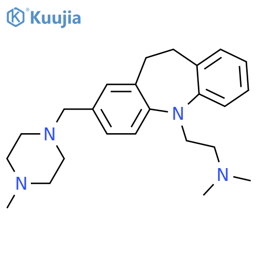 5H-Dibenz[b,f]azepine-5-ethanamine,10,11-dihydro-N,N-dimethyl-2-[(4-methyl-1-piperazinyl)methyl]- structure