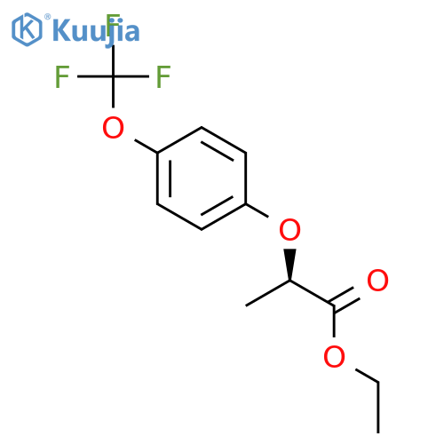 PROPANOIC ACID, 2-[4-(TRIFLUOROMETHOXY)PHENOXY]-, ETHYL ESTER, (2R)- structure
