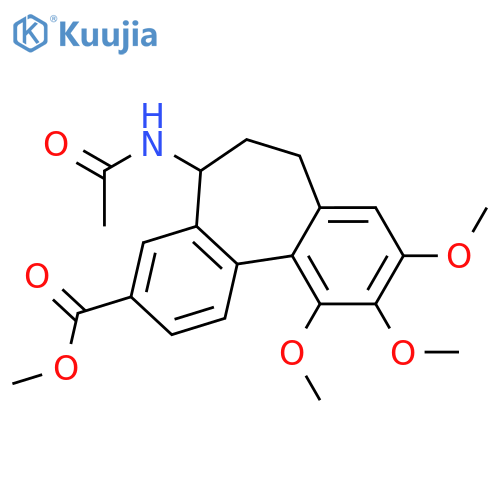 5H-Dibenzo[a,c]cycloheptene-3-carboxylicacid, 5-(acetylamino)-6,7-dihydro-9,10,11-trimethoxy-, methyl ester, (5S)- structure