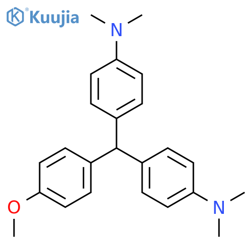 Benzenamine,4,4'-[(4-methoxyphenyl)methylene]bis[N,N-dimethyl- structure