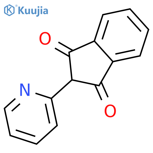 1H-Indene-1,3(2H)-dione,2-(2-pyridinyl)- structure