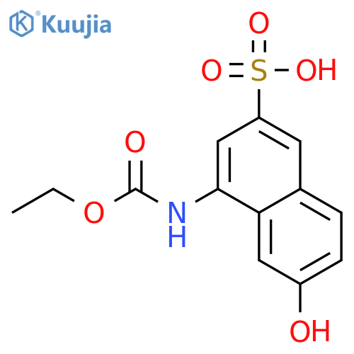 2-Naphthalenesulfonicacid, 4-[(ethoxycarbonyl)amino]-6-hydroxy- structure