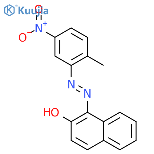 1-[(2-methyl-5-nitrophenyl)diazenyl]-2-naphthol structure