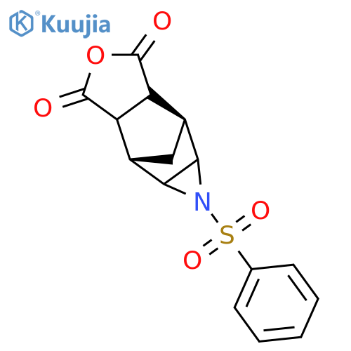2,6-Methano-1H-furo[3,4-c]-7-azabicyclo[4.1.0]heptane-3,5-dione,hexahydro-1-(phenylsulfonyl)- structure