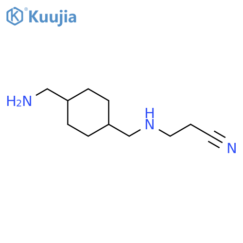 Propanenitrile, 3-[[[4-(aminomethyl)cyclohexyl]methyl]amino]- structure