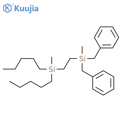 Silane, methyl[2-[methylbis(phenylmethyl)silyl]ethyl]dipentyl- structure