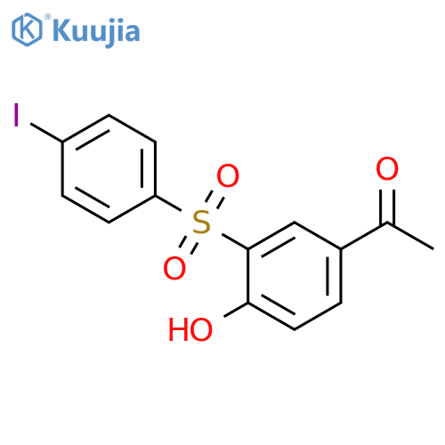 ETHANONE, 1-[4-HYDROXY-3-[(4-IODOPHENYL)SULFONYL]PHENYL]- structure