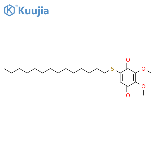 2,3-dimethoxy-5-(tetradecylsulfanyl)cyclohexa-2,5-diene-1,4-dione structure
