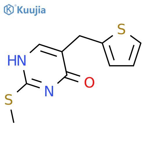 4(1H)-Pyrimidinone, 2-(methylthio)-5-(2-thienylmethyl)- structure