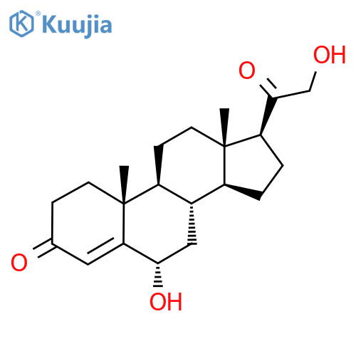 (6S,8S,9S,10R,13S,14S,17S)-6-Hydroxy-17-(2-hydroxyacetyl)-10,13-dimethyl-1,2,6,7,8,9,11,12,14,15,16,17-dodecahydrocyclopenta[a]phenanthren-3-one structure