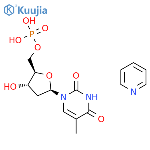 Pyridine ((2R,3S,5R)-3-hydroxy-5-(5-methyl-2,4-dioxo-3,4-dihydropyrimidin-1(2H)-yl)tetrahydrofuran-2-yl)methyl phosphate structure