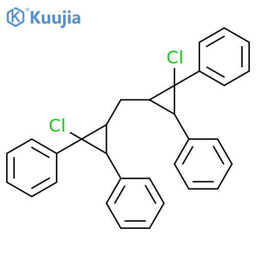 Benzene,1,1',1'',1'''-[methylenebis(1-chloro-3,1,2-cyclopropanetriyl)]tetrakis- structure