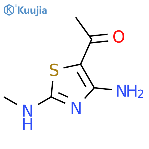 1-[4-amino-2-(methylamino)-1,3-thiazol-5-yl]ethanone structure