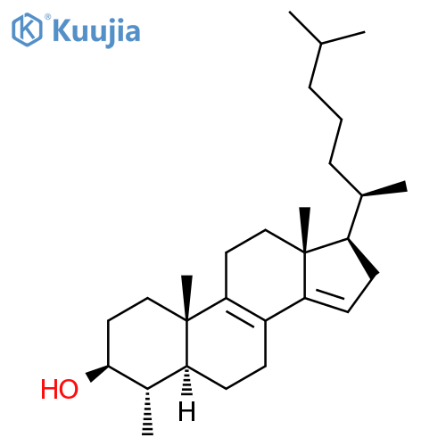 Cholesta-8,14-dien-3-ol,4-methyl-, (3b,4a,5a)- (9CI) structure