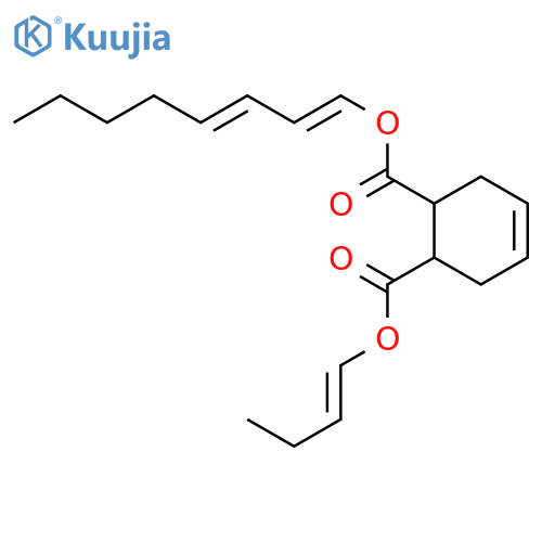 4-Cyclohexene-1,2-dicarboxylic acid, butenyl octadienyl ester, trans- structure
