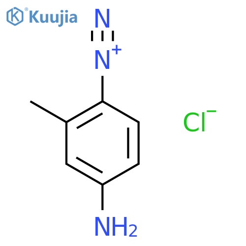 BENZENEDIAZONIUM, 4-AMINO-2-METHYL-, CHLORIDE structure