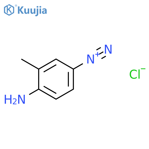 BENZENEDIAZONIUM, 4-AMINO-3-METHYL-, CHLORIDE structure
