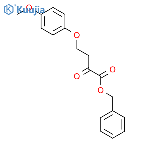 BUTANOIC ACID, 4-(4-METHOXYPHENOXY)-2-OXO-, PHENYLMETHYL ESTER structure
