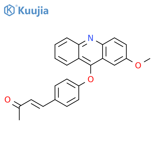 3-BUTEN-2-ONE, 4-[4-[(2-METHOXY-9-ACRIDINYL)OXY]PHENYL]- structure