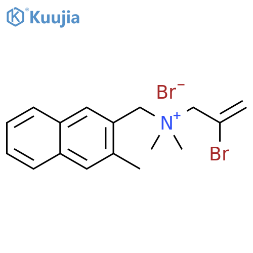 2-Naphthalenemethanaminium, N-(2-bromo-2-propen-1-yl)-N,N,3-trimethyl-, bromide (1:1) structure