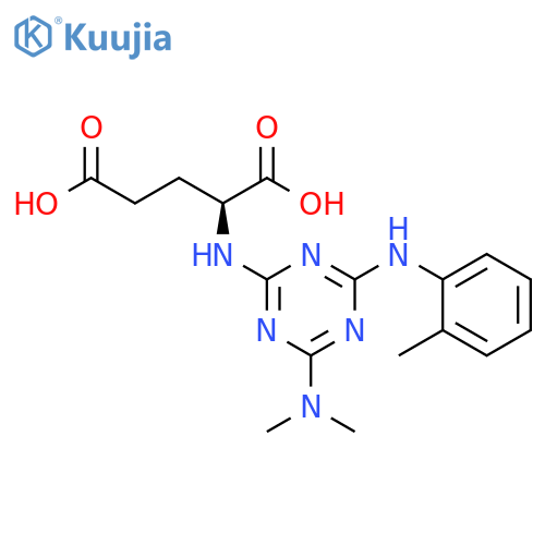 L-Glutamic acid,N-[4-(dimethylamino)-6-[(2-methylphenyl)amino]-1,3,5-triazin-2-yl]- structure