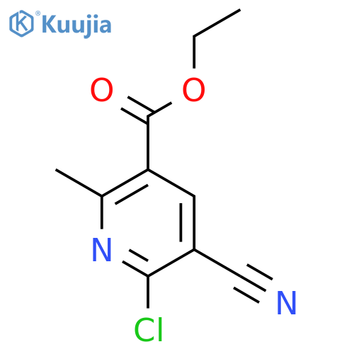 Ethyl 6-chloro-5-cyano-2-methylnicotinate structure