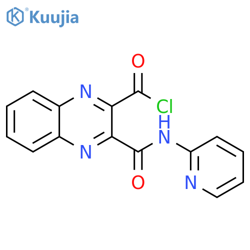 2-Quinoxalinecarbonyl chloride, 3-[(2-pyridinylamino)carbonyl]- structure